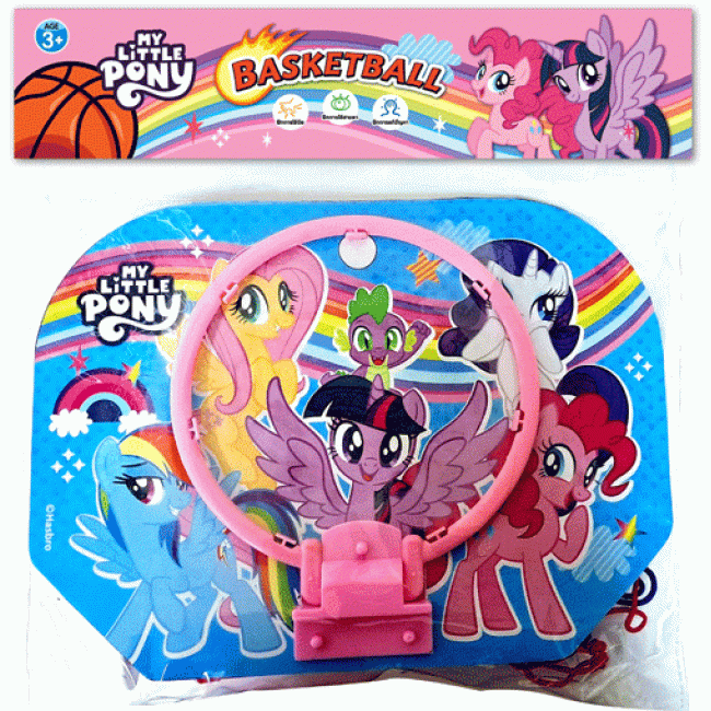 MY LITTLE PONY ระบายสีและฝึกวาดภาพ SPORTS + ชุดของเล่นบาสเกตบอลพร้อมแป้น